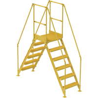 Crossover Ladder, 92" Overall Span, 60" H x 24" D, 24" Step Width Ottawa Fastener Supply