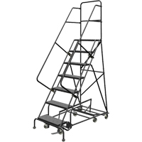 All Directional Rolling Ladder, 7 Steps, 24" Step Width, 70" Platform Height, Steel VC540 | Ottawa Fastener Supply