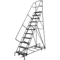 All Directional Rolling Ladder, 11 Steps, 24" Step Width, 110" Platform Height, Steel VC544 | Ottawa Fastener Supply