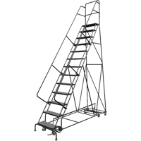 All Directional Rolling Ladder, 13 Steps, 24" Step Width, 130" Platform Height, Steel VC546 | Ottawa Fastener Supply
