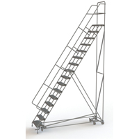 All Directional Rolling Ladder, 16 Steps, 24" Step Width, 160" Platform Height, Steel VC549 | Ottawa Fastener Supply