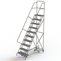 All Directional Rolling Ladder, 10 Steps, 24" Step Width, 100" Platform Height, Steel VC553 | Ottawa Fastener Supply