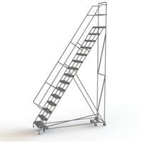 All Directional Rolling Ladder, 15 Steps, 24" Step Width, 150" Platform Height, Steel VC558 | Ottawa Fastener Supply