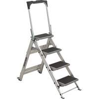 Tilt & Roll Step Stool Ladder, 4 Steps, 44.25" x 22.13" x 59" High VD440 | Ottawa Fastener Supply