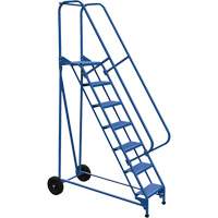 Roll-A-Fold Ladder, 7 Steps, Perforated, 70" High VD455 | Ottawa Fastener Supply