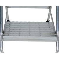 Aluminum Step Stand, 2 Step(s), 22-13/16" W x 24-9/16" L x 20" H, 500 lbs. Capacity VD457 | Ottawa Fastener Supply