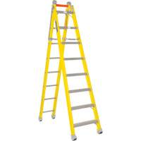 Step to Straight Ladder, 13.8', Fibreglass, 375 lbs., CSA Grade 1AA Ottawa Fastener Supply