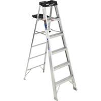 Step Ladder with Pail Shelf, 6', Aluminum, 300 lbs. Capacity, Type 1A VD560 | Ottawa Fastener Supply