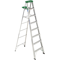 Step Ladder with Pail Shelf, 8', Aluminum, 225 lbs. Capacity, Type 2 VD566 | Ottawa Fastener Supply