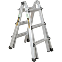 Telescoping Multi-Position Ladder, 2.916' - 9.75', Aluminum, 300 lbs., CSA Grade 1A VD689 | Ottawa Fastener Supply