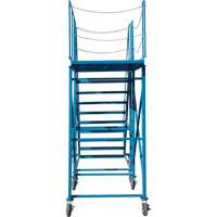 Snow Ladder, Steel, 10 Steps, 99" H, 85-1/2" D, 48" Step, Serrated Ottawa Fastener Supply