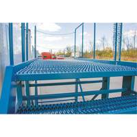 Snow Ladder, Steel, 10 Steps, 99" H, 85-1/2" D, 48" Step, Serrated Ottawa Fastener Supply