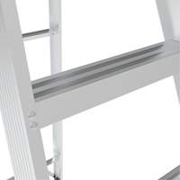 Step Ladder, 10', Aluminum, 225 lbs. Capacity, Type 2 Ottawa Fastener Supply