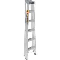 Step Ladder, 6', Aluminum, 225 lbs. Capacity, Type 2 Ottawa Fastener Supply