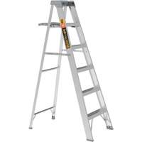 Step Ladder with Paint Tray, 6', Aluminum, 225 lbs. Capacity, Type 2 Ottawa Fastener Supply