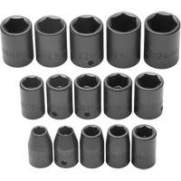 Socket Set, Impact, 1/2" Drive, 6 Points Ottawa Fastener Supply