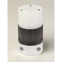 Grounding Straight Blade Connector, 5-15R, Nylon Ottawa Fastener Supply