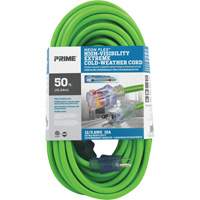 Neon Flex&reg; High Visibility Extension Cord, Outdoor, SJTW, 12/3 AWG, 15 A, 50' Ottawa Fastener Supply