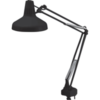 LAMPES DE TRAVAIL COMBIN&eacute;ES ROBUSTES, 22/60 W, Fluorescent/Incandescente, Col 45", Noir Ottawa Fastener Supply