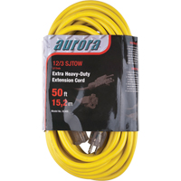 Vinyl Extension Cord with Light Indicator, Outdoor, SJTOW, 12/3 AWG, 15 A, 50' Ottawa Fastener Supply