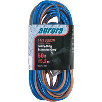 All-Weather TPE-Rubber Extension Cord With Light Indicator, SJEOW, 14/3 AWG, 15 A, 50' XC501 | Ottawa Fastener Supply