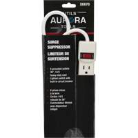 Surge Suppressor, 6 Outlets, 200 J, 1875 W, 3' Cord Ottawa Fastener Supply