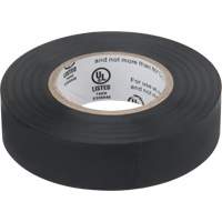 Electrical Tape, 19 mm (3/4") x 18 M (60'), Black, 7 mils Ottawa Fastener Supply