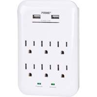 Prime&reg; USB Charger with Surge Protector Ottawa Fastener Supply