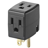 Grounded Triple Cube, 3 Outlet(s), None, 15 Amps, 1875 W, 125 V Ottawa Fastener Supply