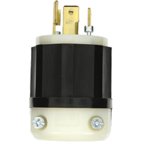 Industrial Grade Locking Plug, Nylon, 30 Amps, 347 V/600 V, L20-30P Ottawa Fastener Supply