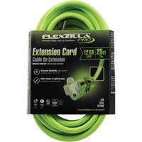Flexzilla&reg; Pro Industrial Extension Cord, All-Weather, SJTW, 12/3 AWG, 15 A, 25' Ottawa Fastener Supply