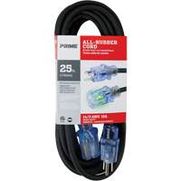 All-Rubber™ Outdoor Extension Cord, SJOOW, 14/3 AWG, 15 A, 25' XI524 | Ottawa Fastener Supply