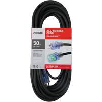 All-Rubber™ Outdoor Extension Cord, SJOOW, 14/3 AWG, 15 A, 50' XI525 | Ottawa Fastener Supply