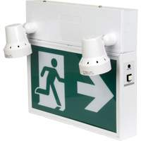 Running Man Sign with Security Lights, LED, Battery Operated/Hardwired, 12-1/10" L x 11" W, Pictogram Ottawa Fastener Supply