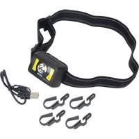 Headlamp, LED, 350 Lumens, 2 Hrs. Run Time, Rechargeable Batteries XI801 | Ottawa Fastener Supply