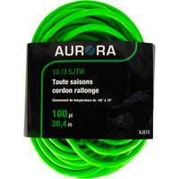 Industrial Extension Cord, All-Weather, SJTW, 10/3 AWG, 15 A, 100' Ottawa Fastener Supply