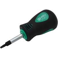 Stubby Square Recess Screwdriver, #1 Tip, Round, 3-1/4" L, Cushion Grip Handle Ottawa Fastener Supply