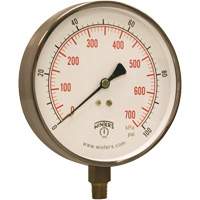 Contractor Pressure Gauge, 4-1/2" , 0 - 100 psi, Bottom Mount, Analogue YB900 | Ottawa Fastener Supply