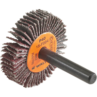 Coolcut™ Flap Wheel, Aluminum Oxide, 60 Grit, 1-1/2" x 3/8" x 1/4" YC398 | Ottawa Fastener Supply