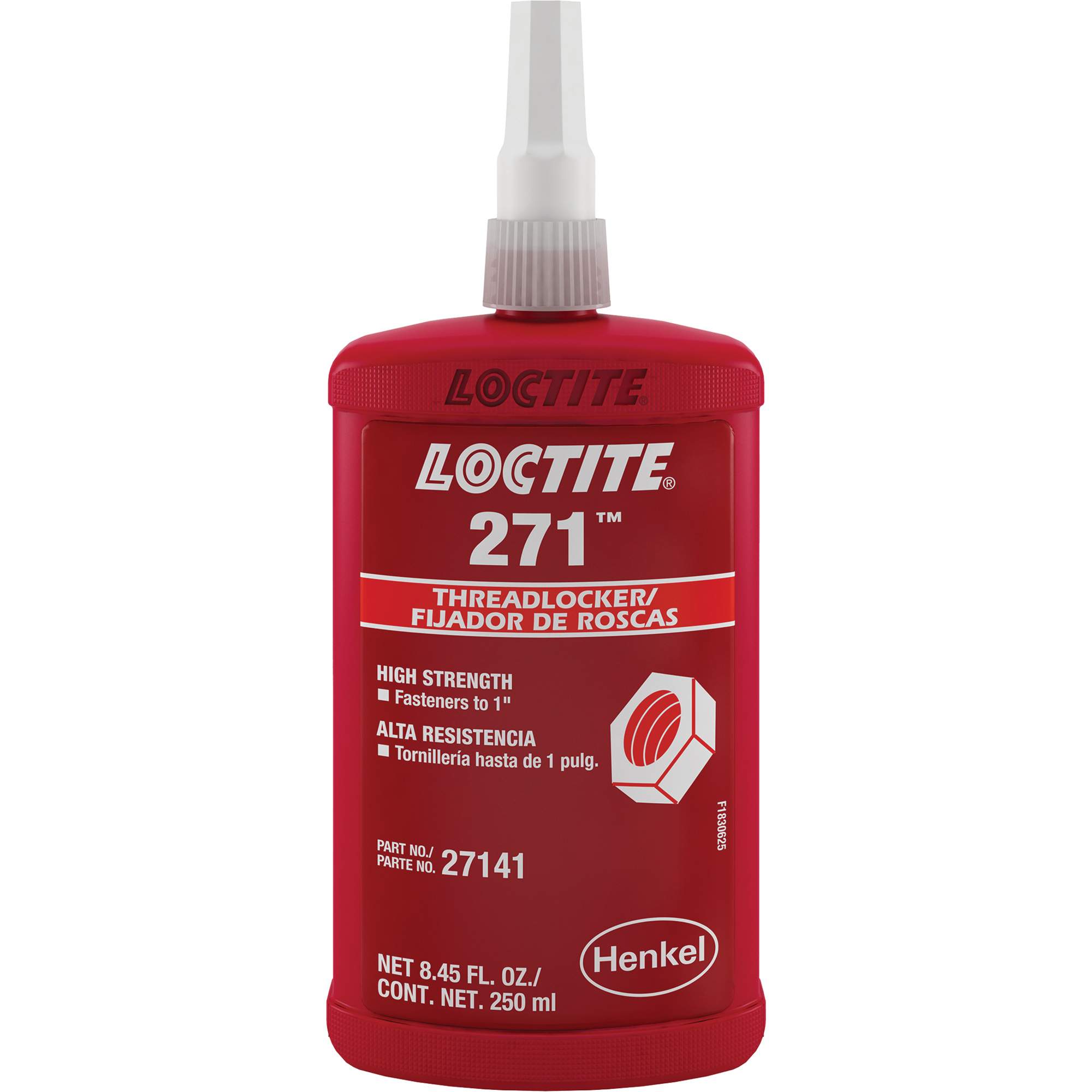 LOCTITE Threadlocker 271 , Red, High, 250 ml, Bottle Ottawa Fastener