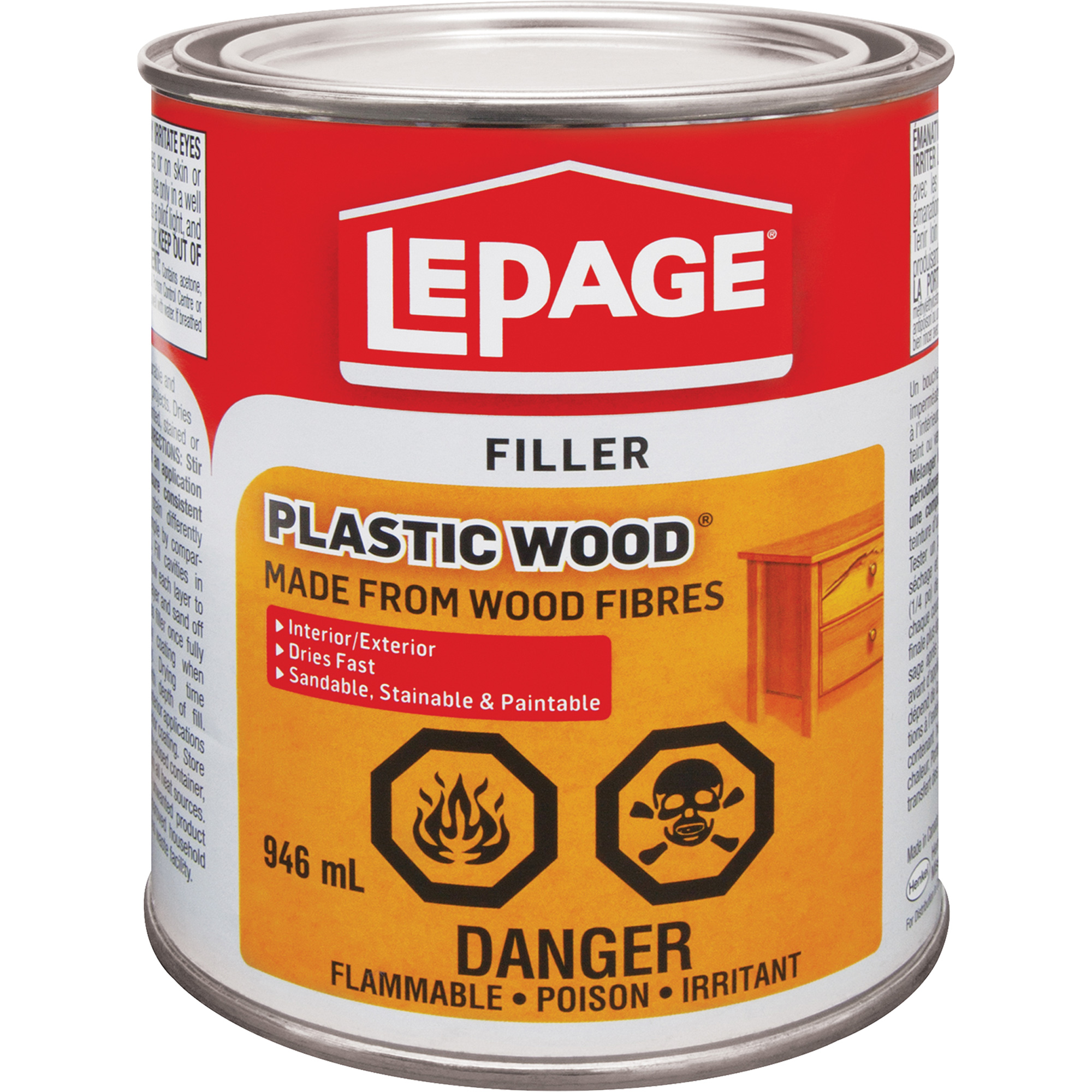 LEPAGE Plastic Wood® Wood Fillers Ottawa Fastener Supply