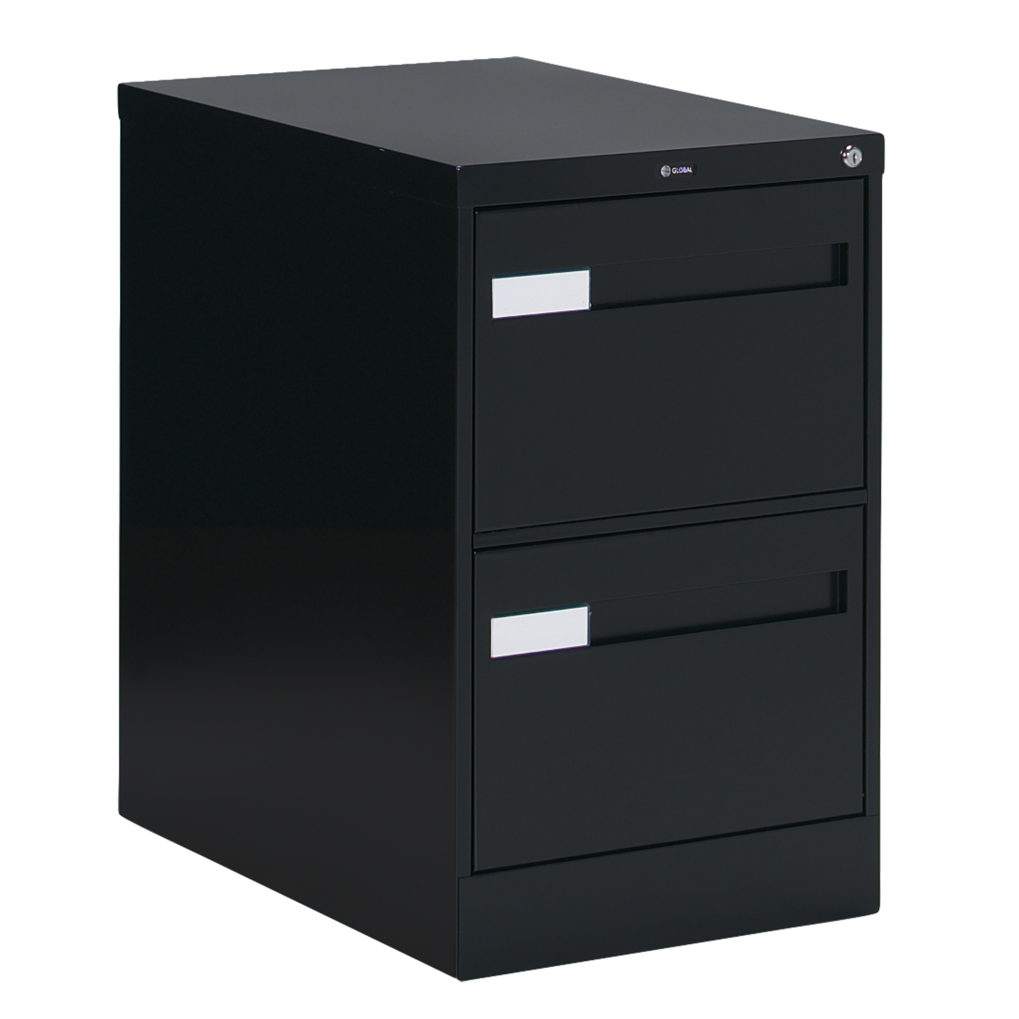 Global Vertical Filing with Recessed Drawer Handles, 2 Drawers