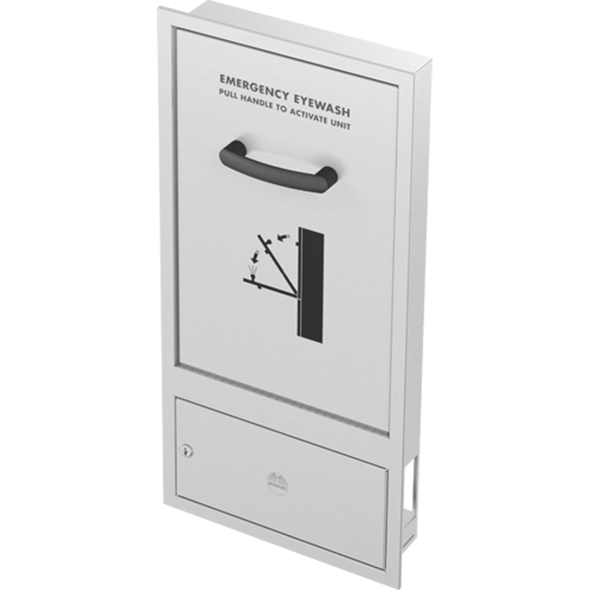 Bradley Eyewash Station, WallMount Installation, Stainless Steel Bowl