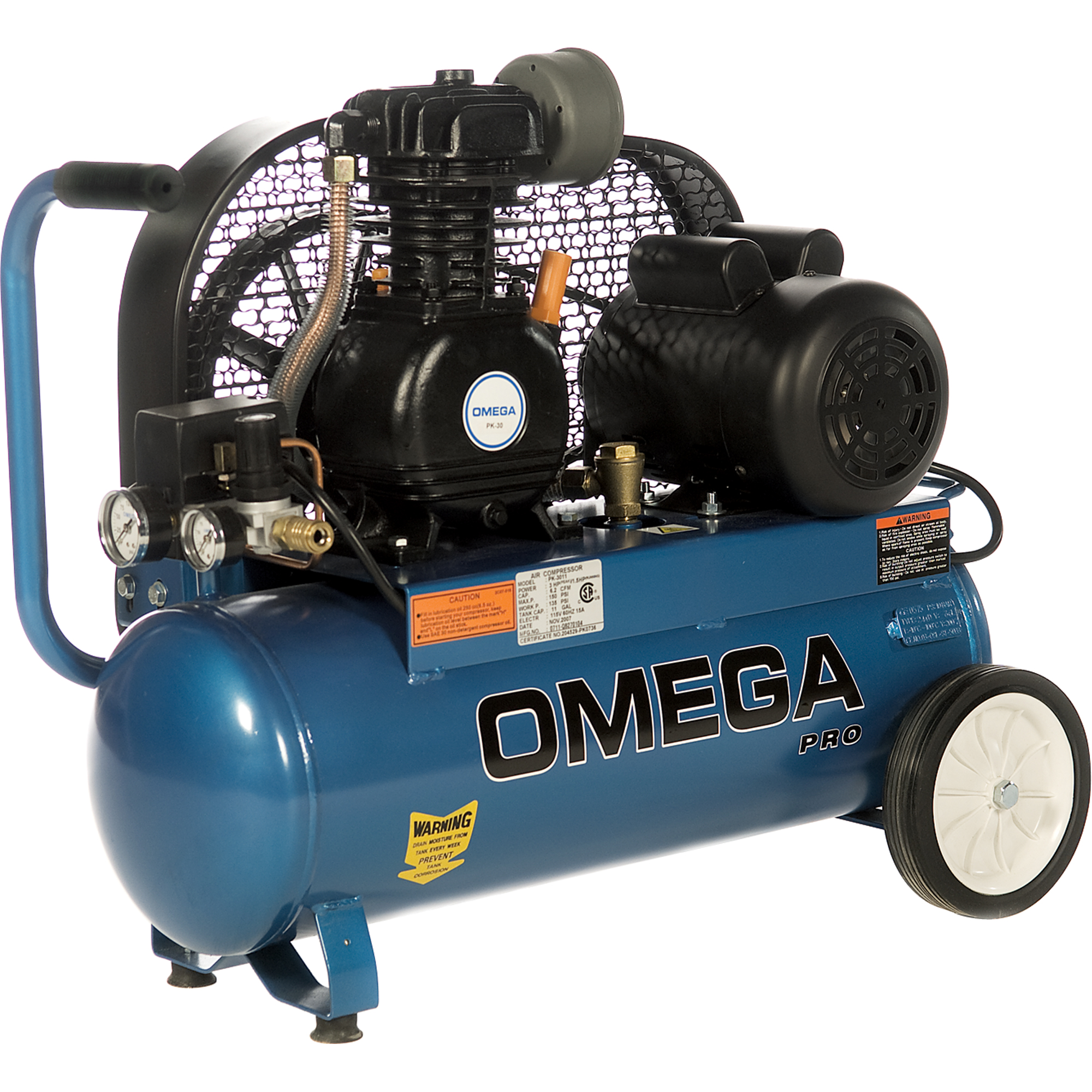 OMEGA COMPRESSORS Professional Series Air Compressors, Electric, 9.2