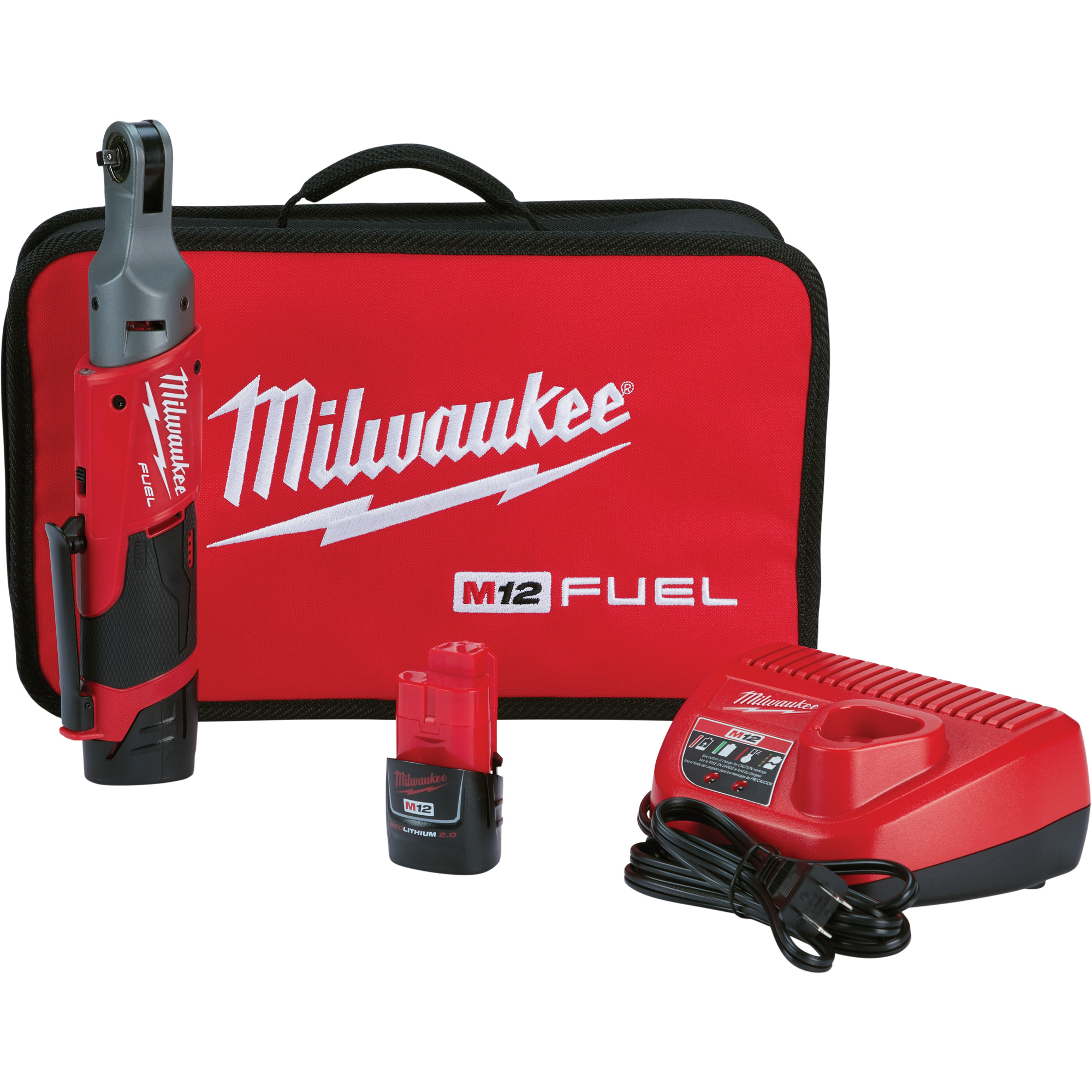 MILWAUKEE M12 Fuel Ratchet 2 Battery Kit Ottawa Fastener Supply