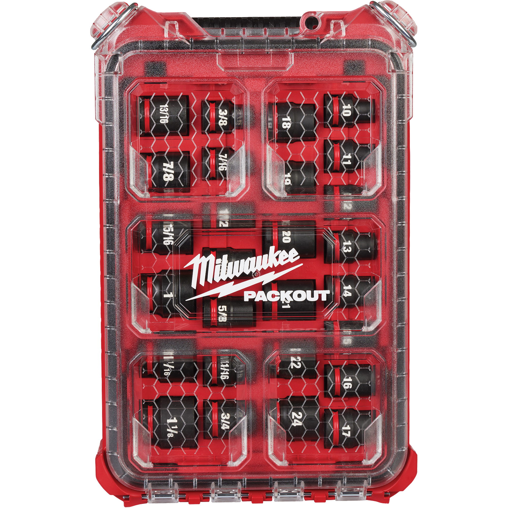 MILWAUKEE Shockwave Impact Duty Packout 1/2" Drive Metric Standard